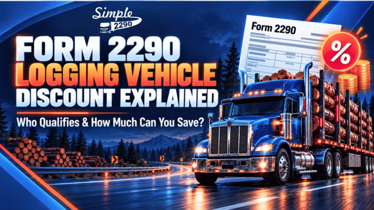 Form 2290 Logging Vehicle Discount Explained: Who Qualifies and How Much Can You Save?